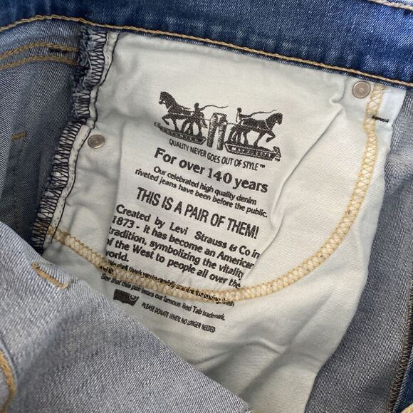 Levi's Men's 505 Regular Stretch Light Wash Jeans 40X30 NEW Straight Leg - Picture 8 of 10